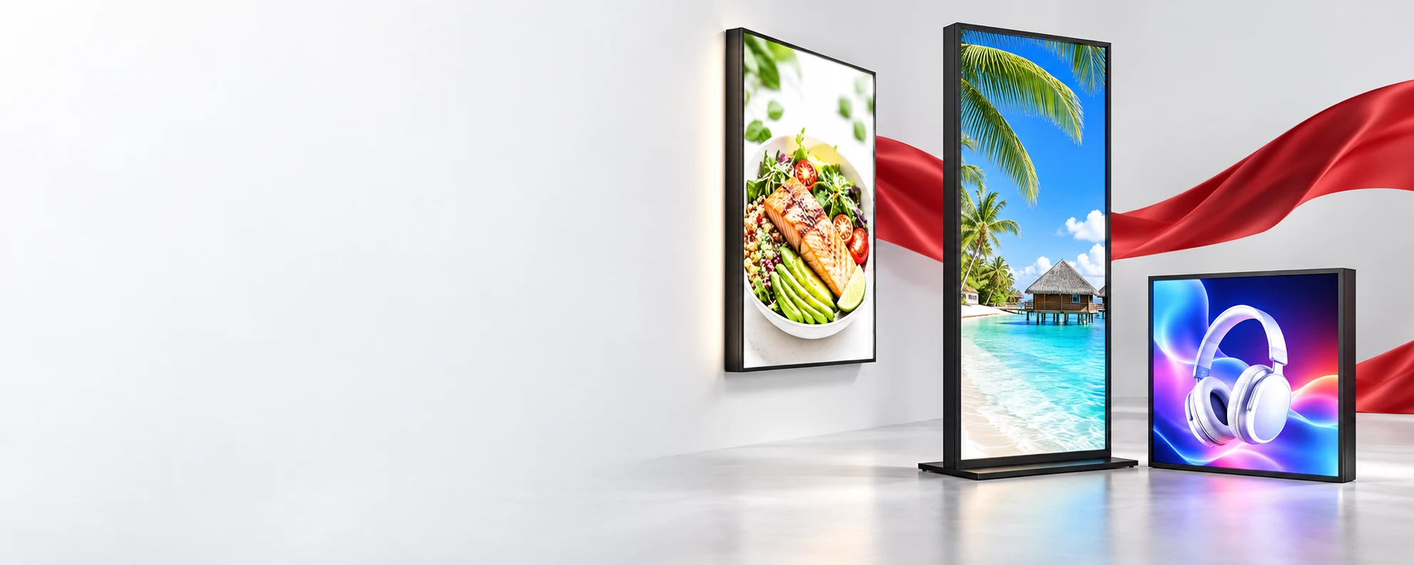 ตัวอย่างกราฟิกบนLED Light Box