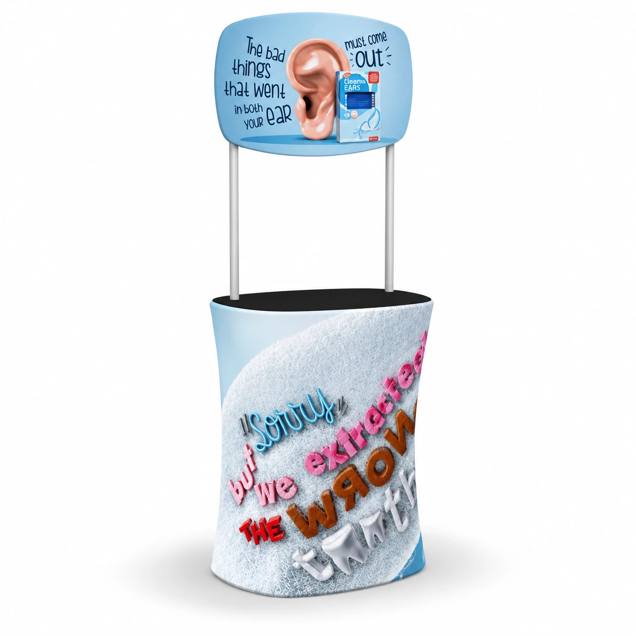 Square Promotion Fabric Counter